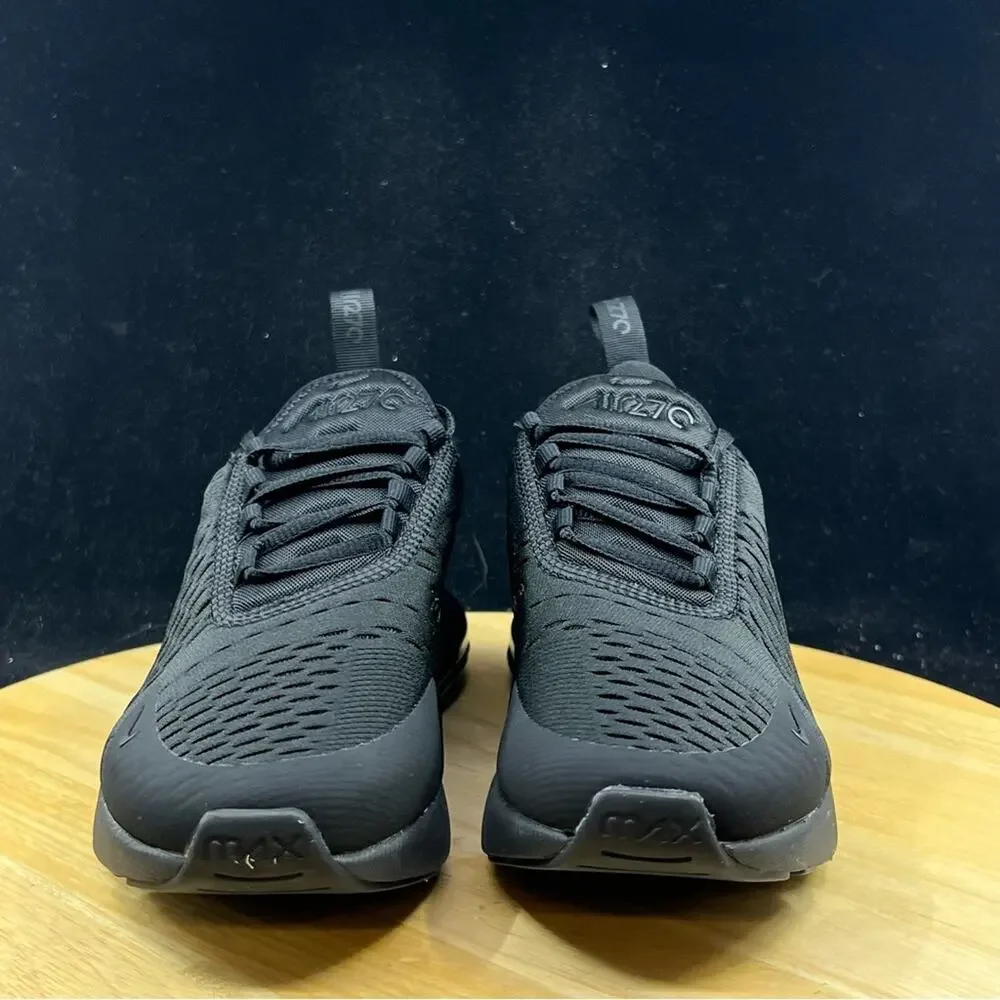 Nike Air Max 270 Triple Black Men's Sneakers Size 10.5 Black AH8050-005 NEW